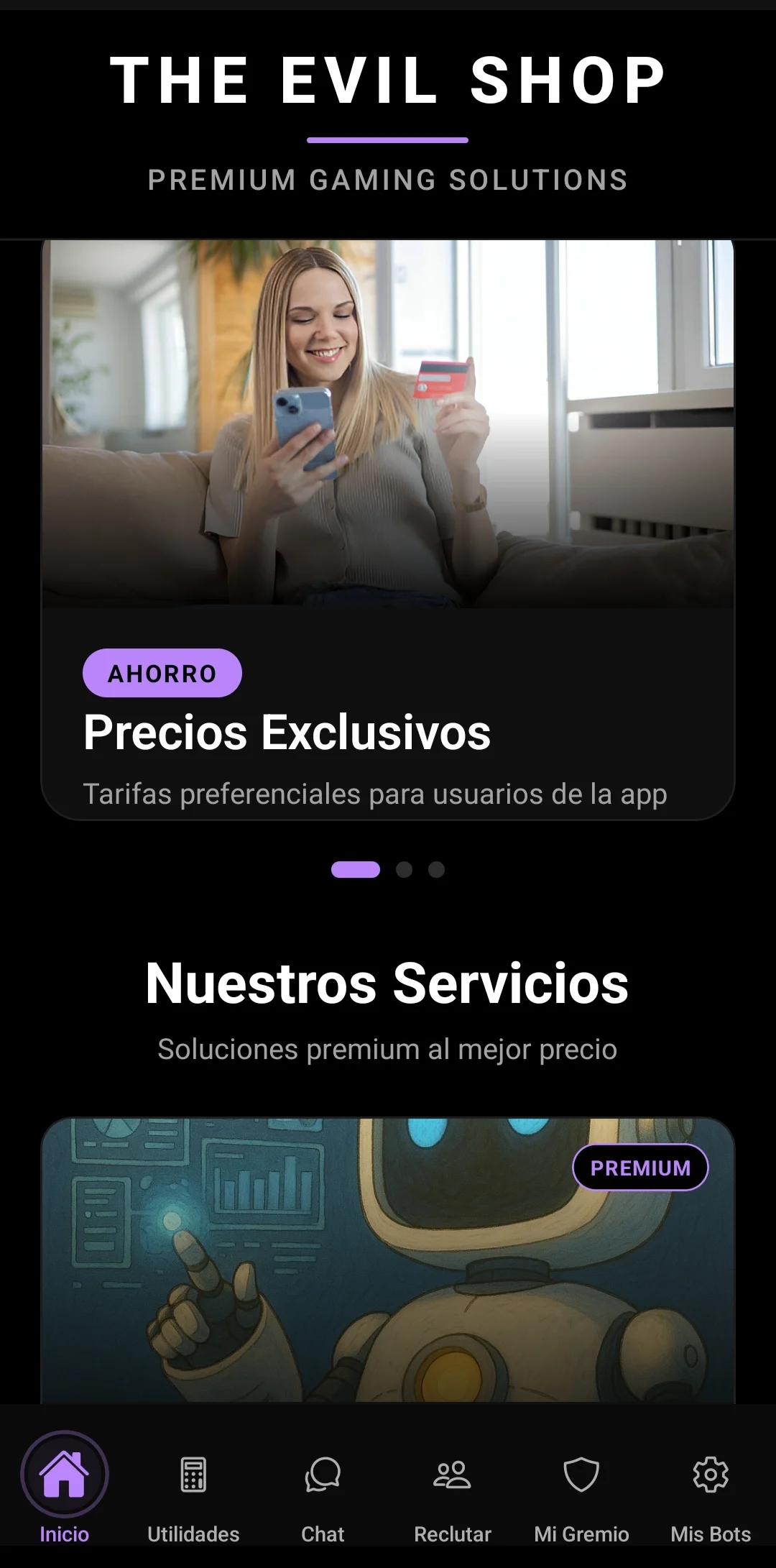Captura de la App Móvil